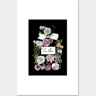 Flower perfume Bottle Posters and Art